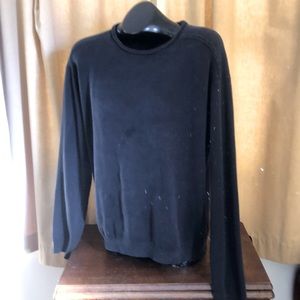$125 Tommy Bahama black silk cotton Crew neck sweater men’s Large